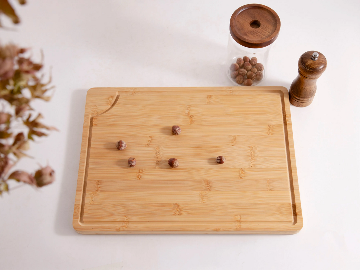 IvoQ Bamboe Snijplank - 40x30 cm - Duurzaam & Stijlvol - Geschikt Voor Elke Keuken