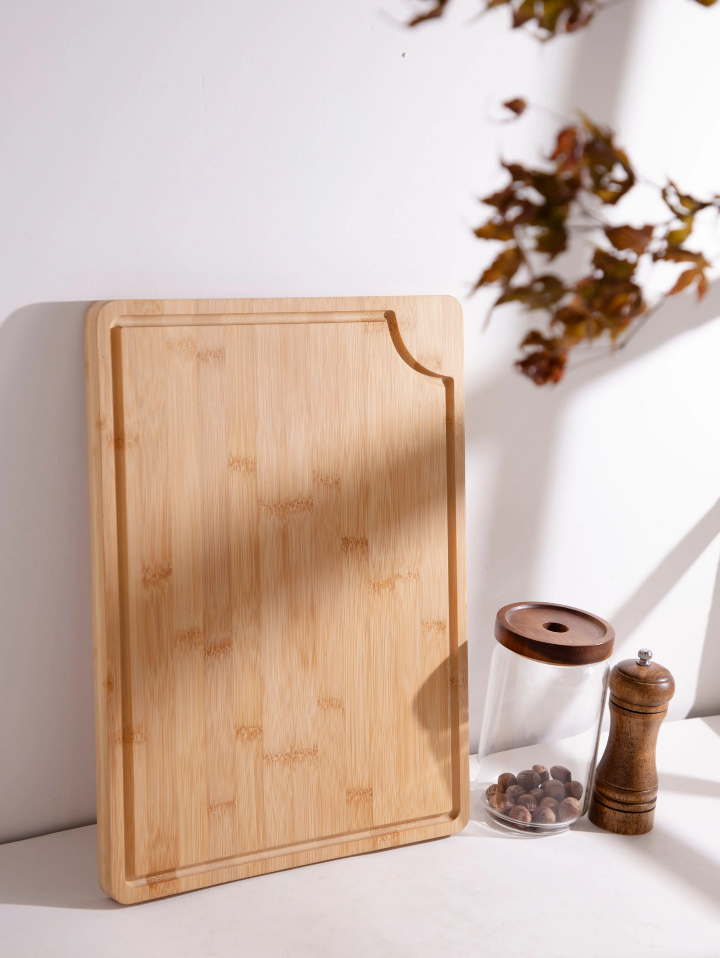 IvoQ Bamboe Snijplank - 40x30 cm - Duurzaam & Stijlvol - Geschikt Voor Elke Keuken