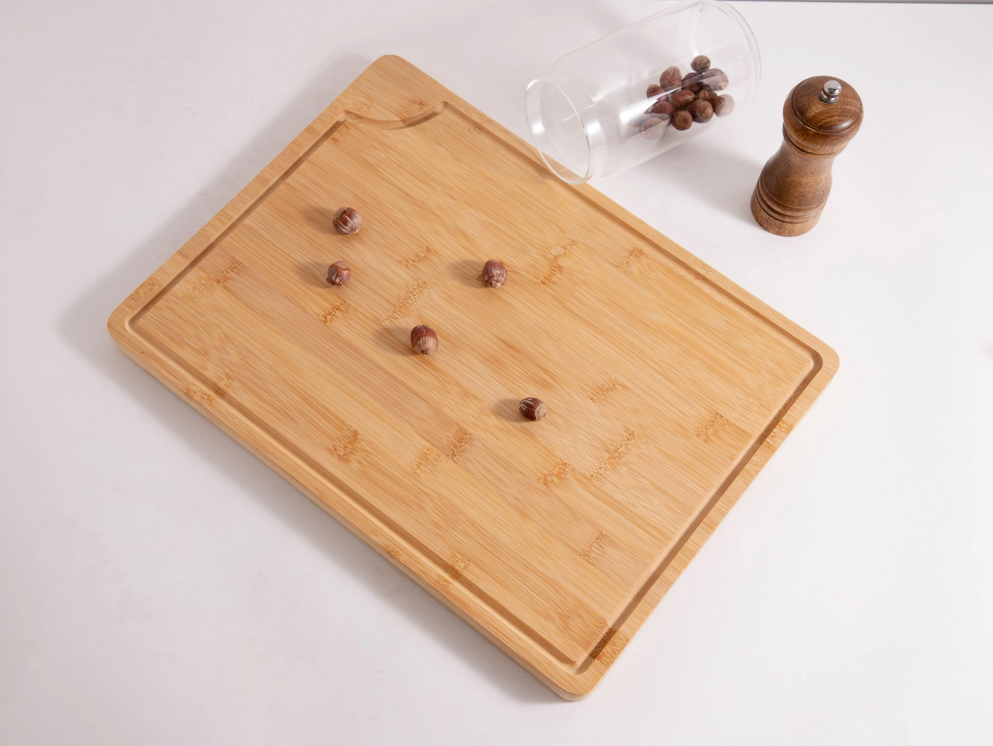 IvoQ Bamboe Snijplank - 40x30 cm - Duurzaam & Stijlvol - Geschikt Voor Elke Keuken
