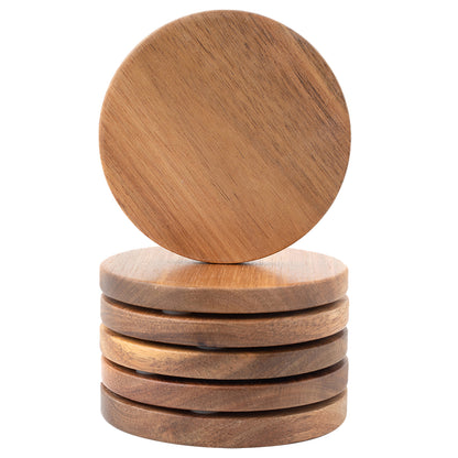 IvoQ Onderzetters Acacia Hout Set 6 stuks
