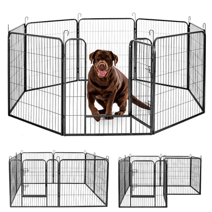 IvoQ Puppyren 8 Panelen 80 cm Hoog