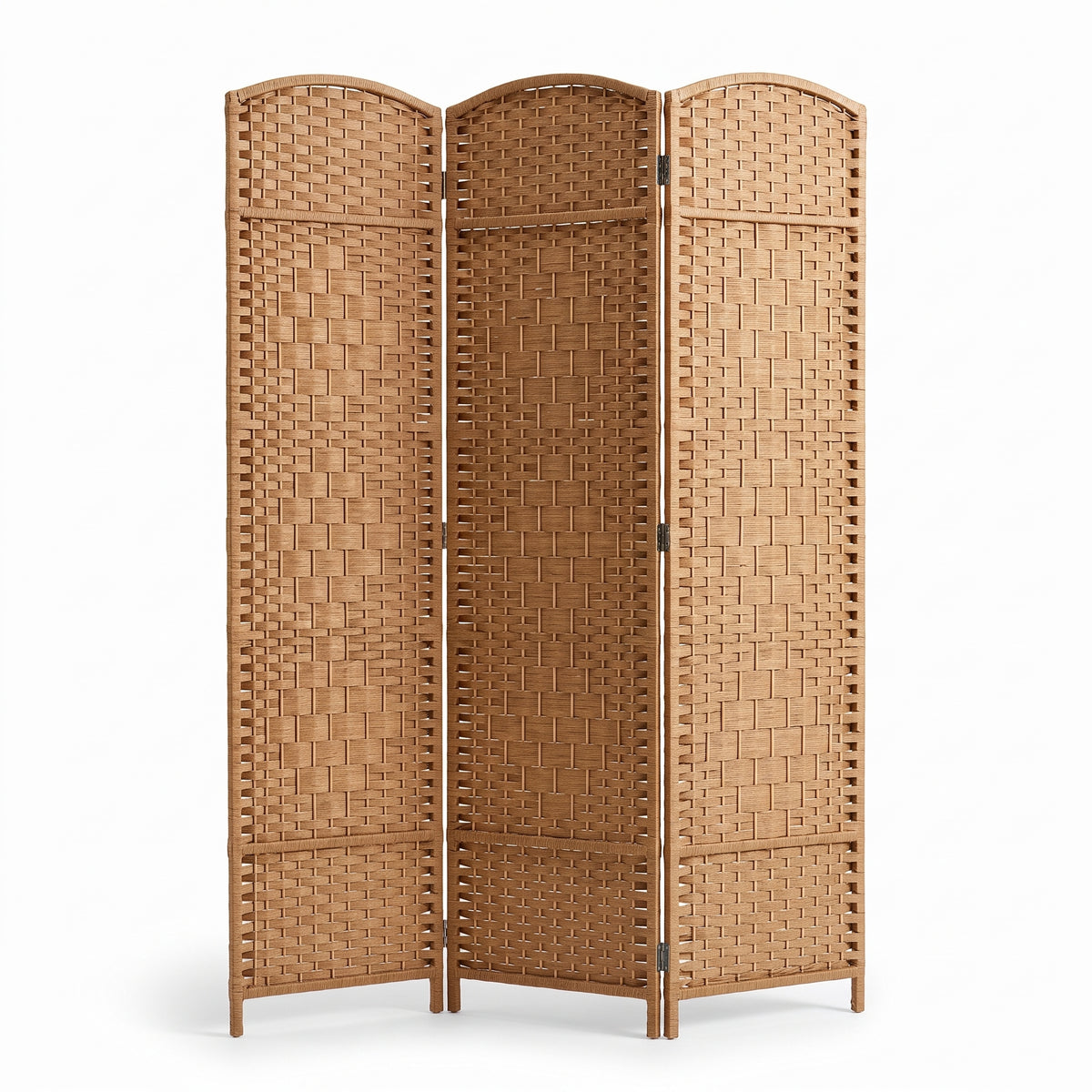 IvoQ Kamerscherm 3 Panelen – Ruimteverdeler – 170x120 cm – Bruin