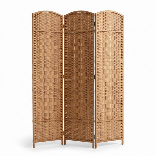 IvoQ Kamerscherm 3 Panelen – Ruimteverdeler – 170x120 cm – Bruin