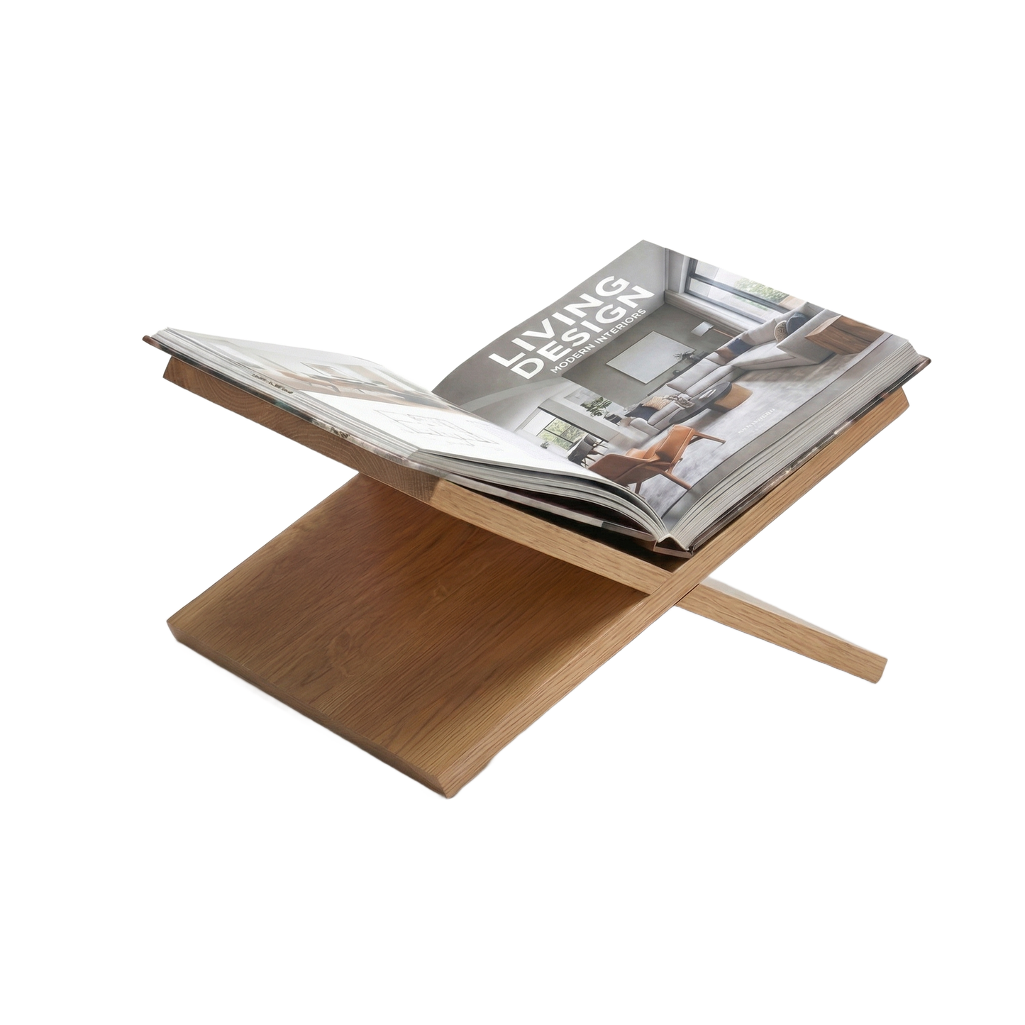 IvoQ Boekenstandaard X-Design - Eikenhout Look