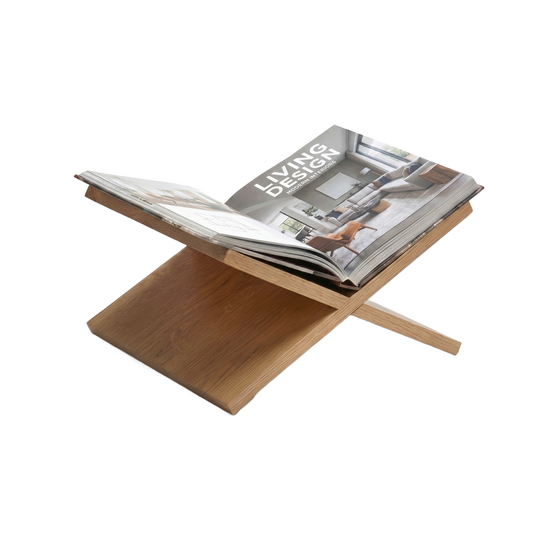 IvoQ Boekenstandaard X-Design - Eikenhout Look