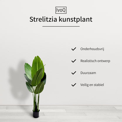 IvoQ Strelitzia Kunstplant 120 cm