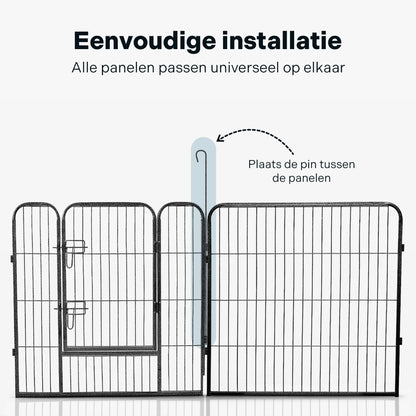 IvoQ Puppyren 8 Panelen 80 cm Hoog