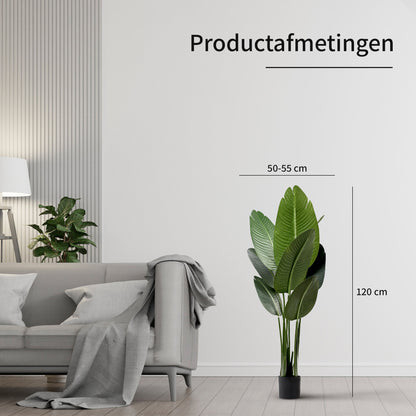 IvoQ Strelitzia Kunstplant 120 cm