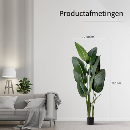 IvoQ Strelitzia Kunstplant 180 cm