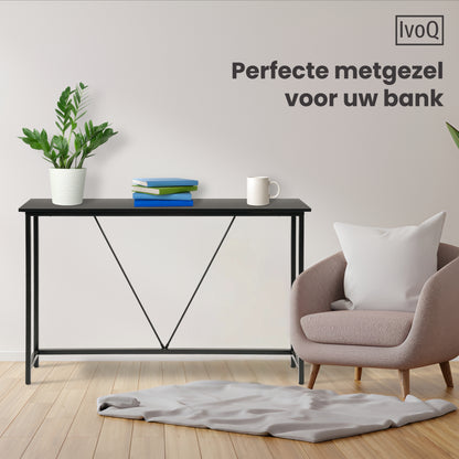 IvoQ Sidetable Industrieel Hout Metaal Zwart-IvoQ