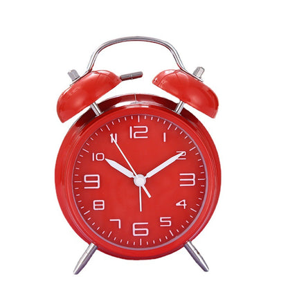 IvoQ Wekker Retro Rood Klassiek Luide Bel