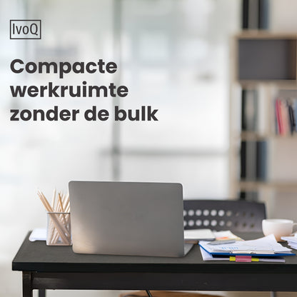 IvoQ Sidetables - Set van 2 - Zwart - 120x23 cm