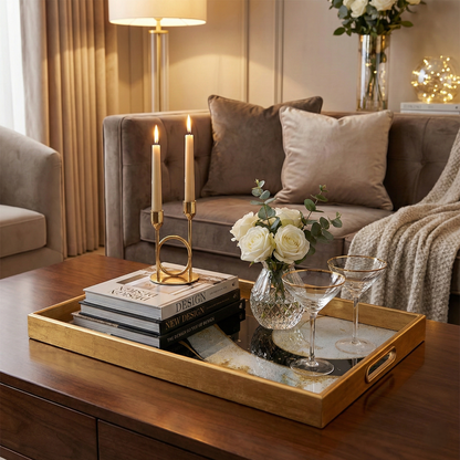 IvoQ Dienblad Goud & Zwart