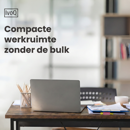 IvoQ Sidetable Industrieel Hout Metaal Bruin