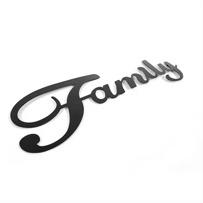 IvoQ Wanddecoratie Family Metaal Zwart
