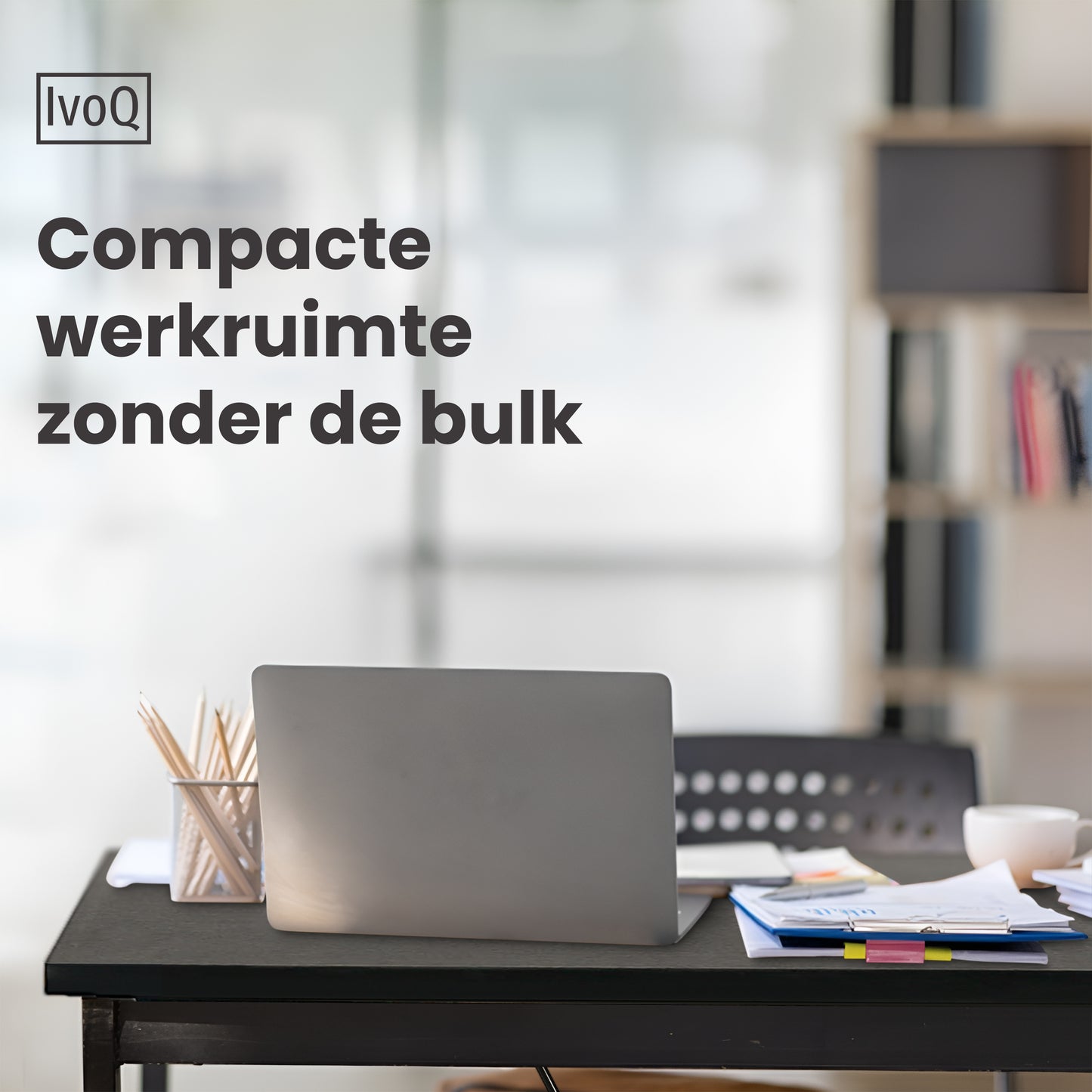 IvoQ Sidetable Industrieel Hout Metaal Zwart-IvoQ