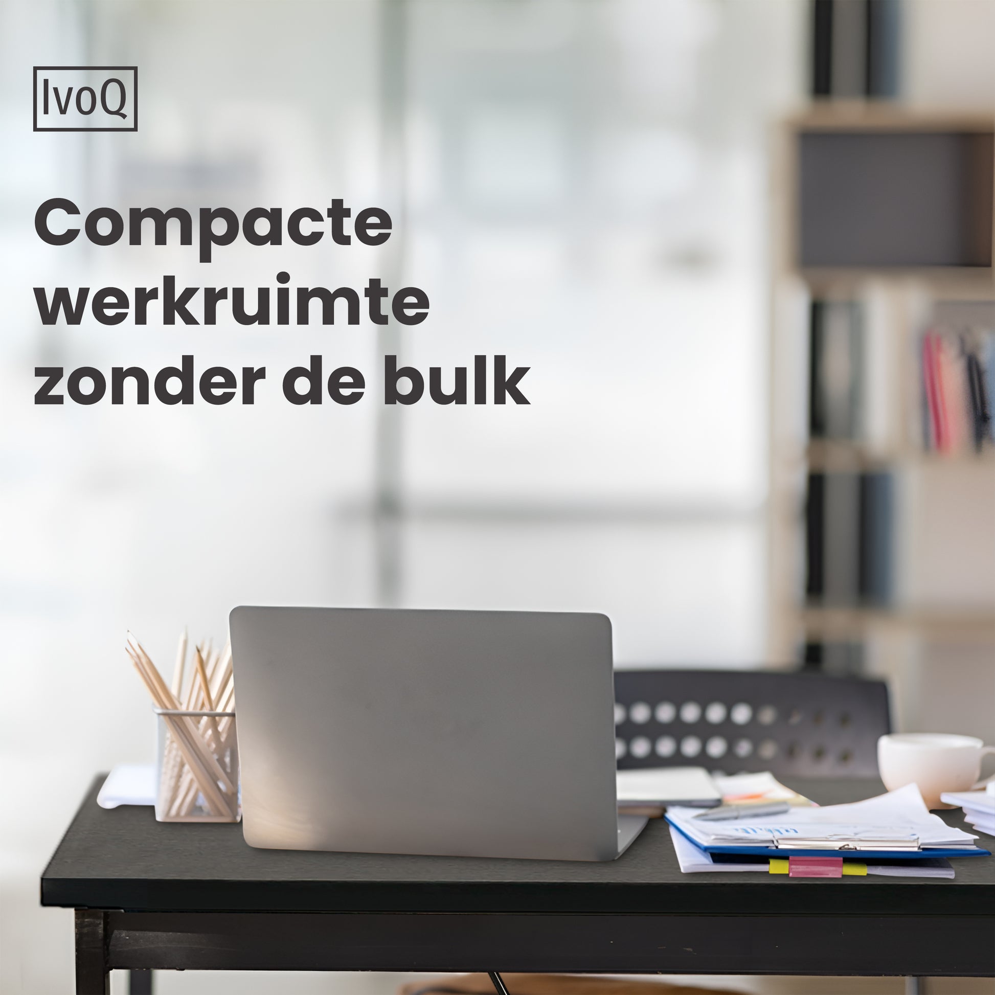 IvoQ Sidetable Industrieel Hout Metaal Zwart-IvoQ