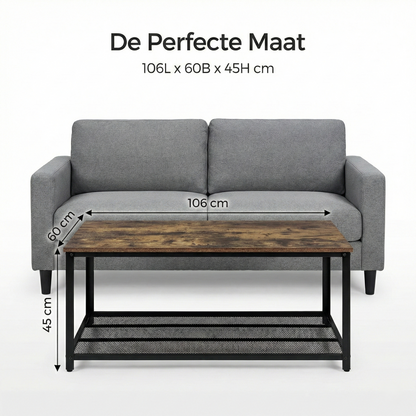 IvoQ Industriële Salontafel 106x60 cm