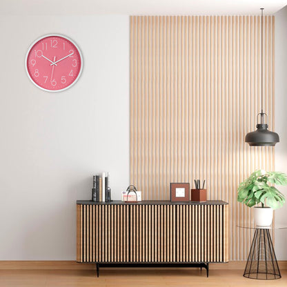 IvoQ Elegante Wandklok Roze Ø30 cm