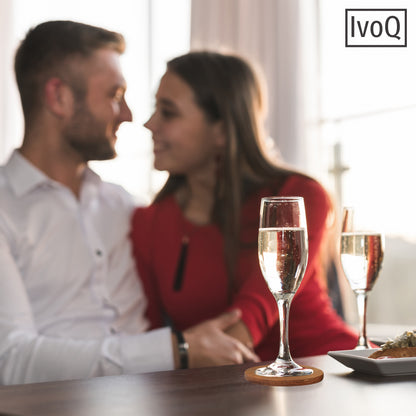 IvoQ Onderzetters Acacia Hout Set 6 stuks