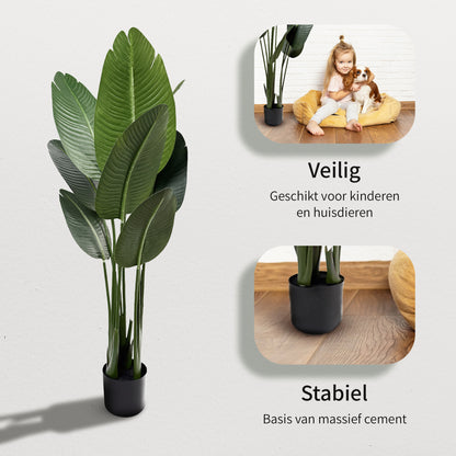 IvoQ Strelitzia Kunstplant 120 cm