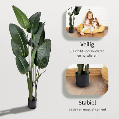 IvoQ Strelitzia Kunstplant 180 cm
