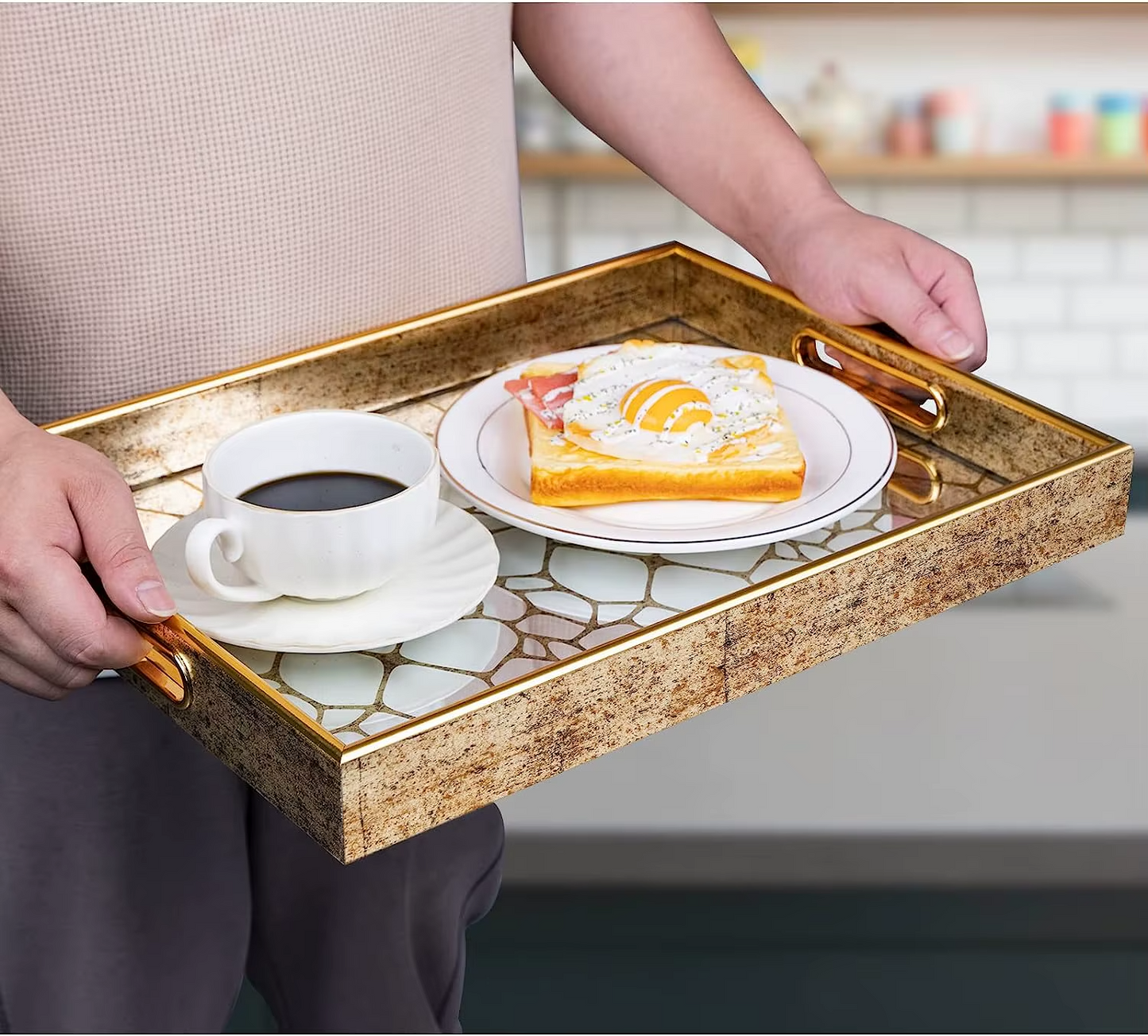 IvoQ Luxe Dienblad Goud