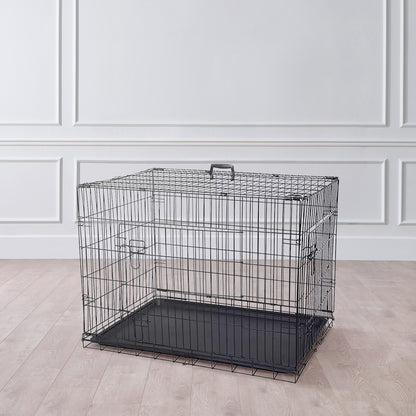 IvoQ Hondenbench M – Zwart – 75.5×47×54.5 cm