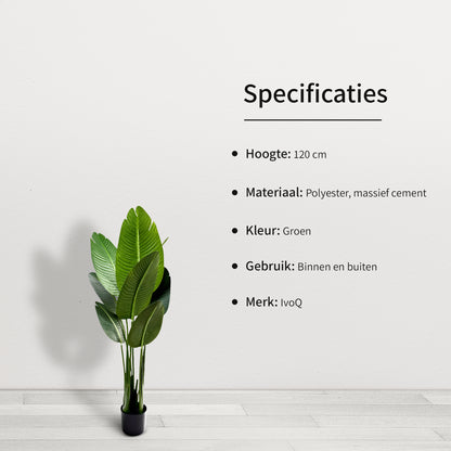 IvoQ Strelitzia Kunstplant 120 cm