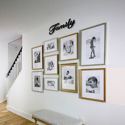 IvoQ Wanddecoratie Family Metaal Zwart