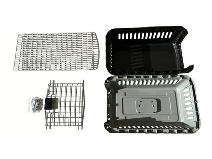 IvoQ Reismand Kat M – 58x37x36 cm – Crème/Antraciet