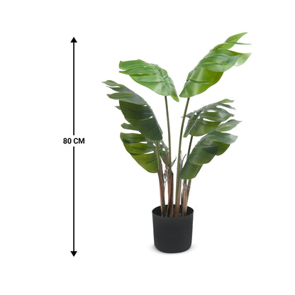 IvoQ Monstera Kunstplant 80 cm