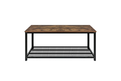 IvoQ Salontafel Industrieel Houtlook 2 Lagen