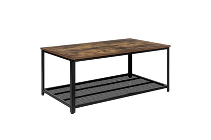 IvoQ Salontafel Industrieel Houtlook 2 Lagen