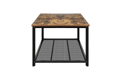 IvoQ Salontafel Industrieel Houtlook 2 Lagen