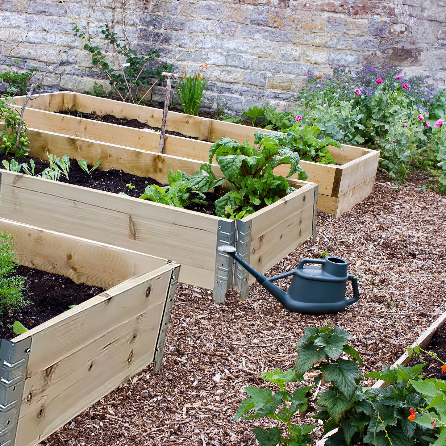 IvoQ Houten Kweekbak – Voor Groenten, Bloemen & Kruiden – 80x60x20cm – Ideaal voor Jouw Eigen Moestuin