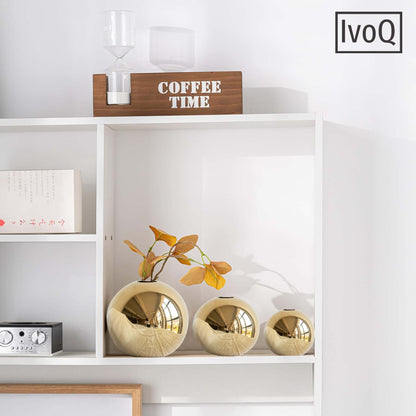 IvoQ Vazenset Goud Keramiek Luxe 3 Delig