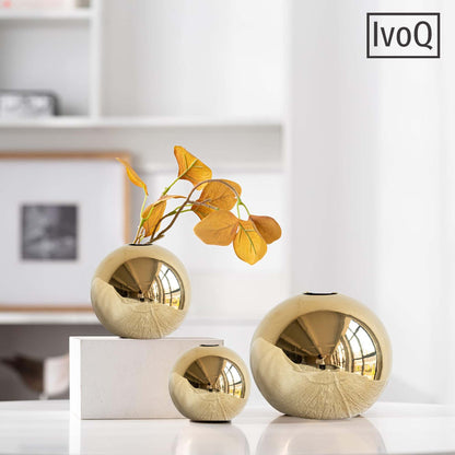 IvoQ Vazenset Goud Keramiek Luxe 3 Delig