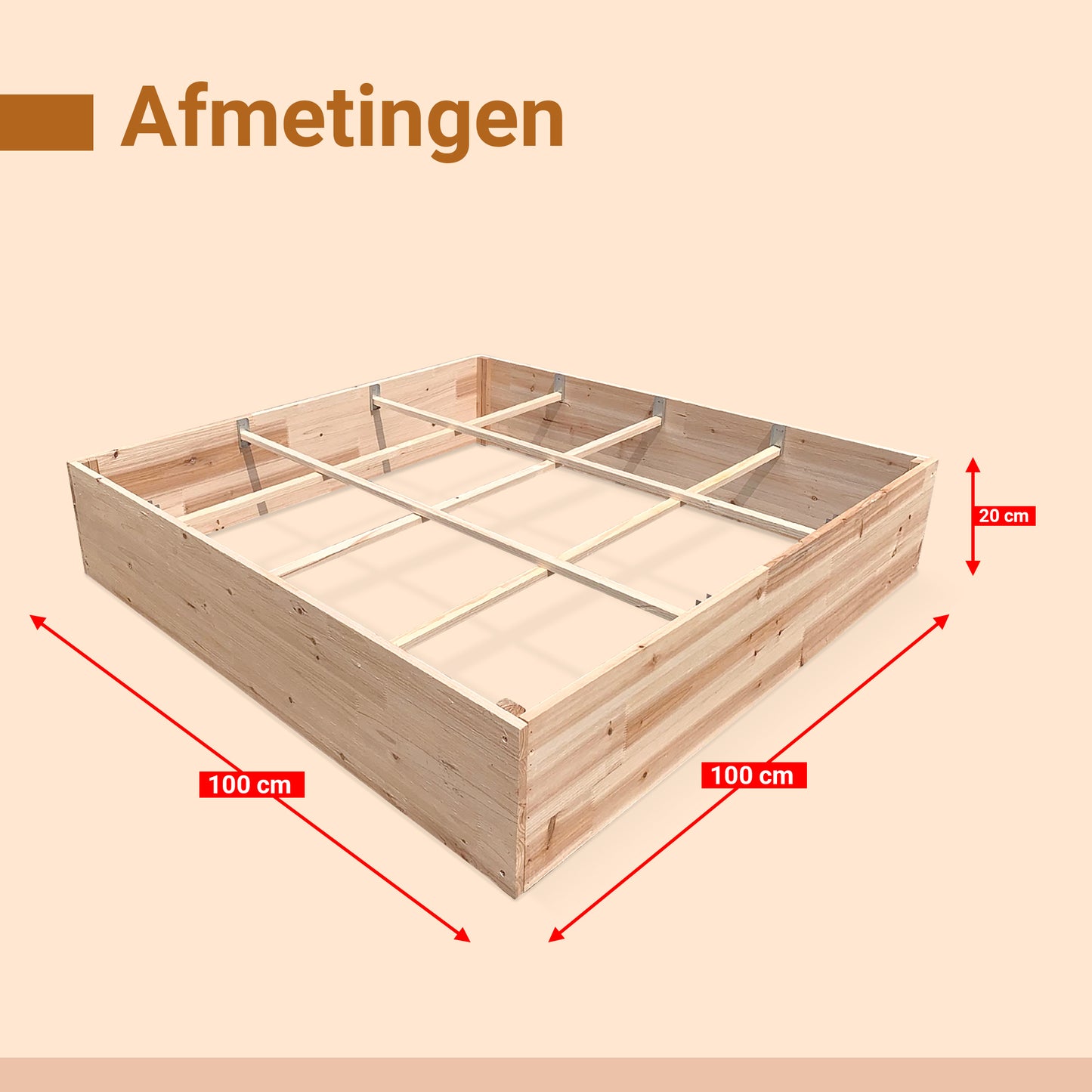 IvoQ Houten Moestuinbak – Vierkante Meter Tuin – Duurzaam en Stijlvol