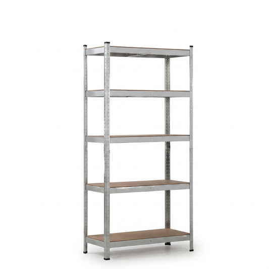 IvoQ Stellingkast – 180 x 90 x 40 cm – 5 Verstelbare Planken – 875 kg Draagvermogen – Verzinkt Staal