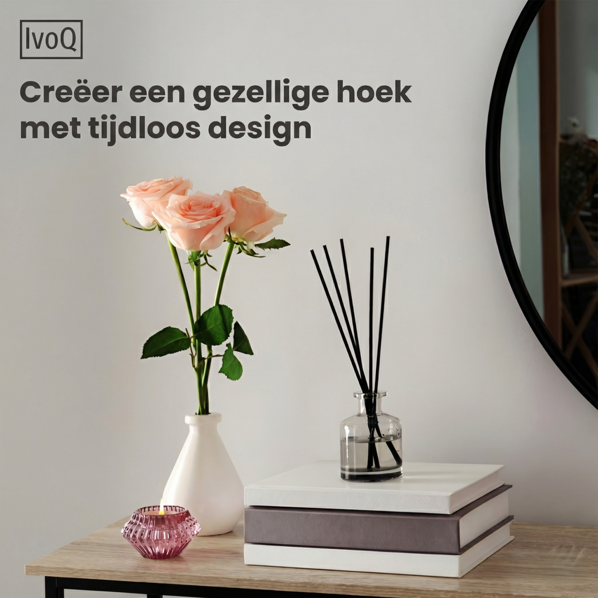 IvoQ Industriële Sidetable - Consoletafel Hout & Metaal - Smalle Haltafel - Eiken Look/Zwart - 120x23x74 cm