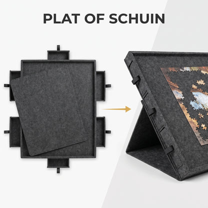 IvoQ Puzzelbord - 1000 Stukjes - 6 Sorteerlades met Standaard