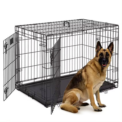 IvoQ Hondenbench XL – Zwart – 107×71×77 cm