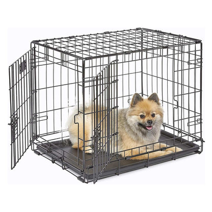 IvoQ Hondenbench M – Zwart – 75.5×47×54.5 cm