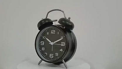IvoQ Wekker Retro Zwart Stil Luide Bel